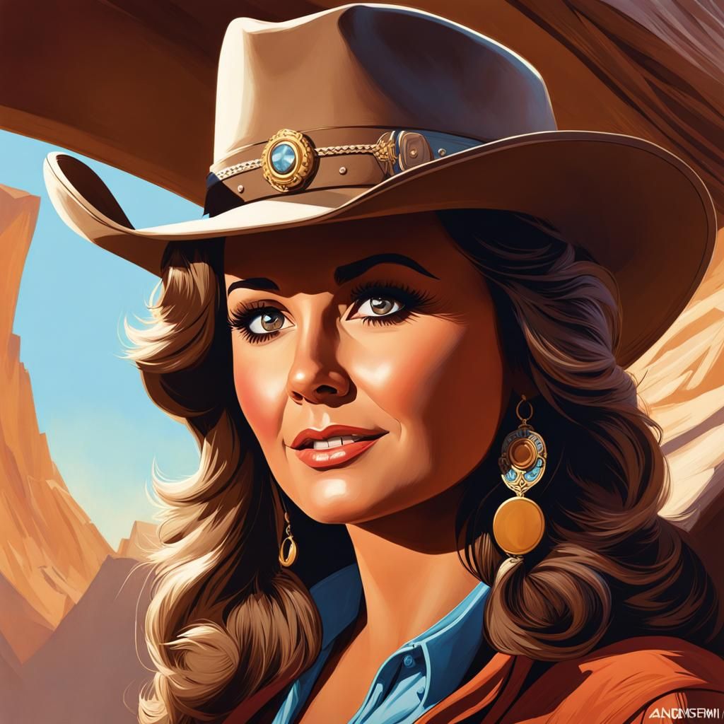 Dawn Wells as Cat Ballou Portrait