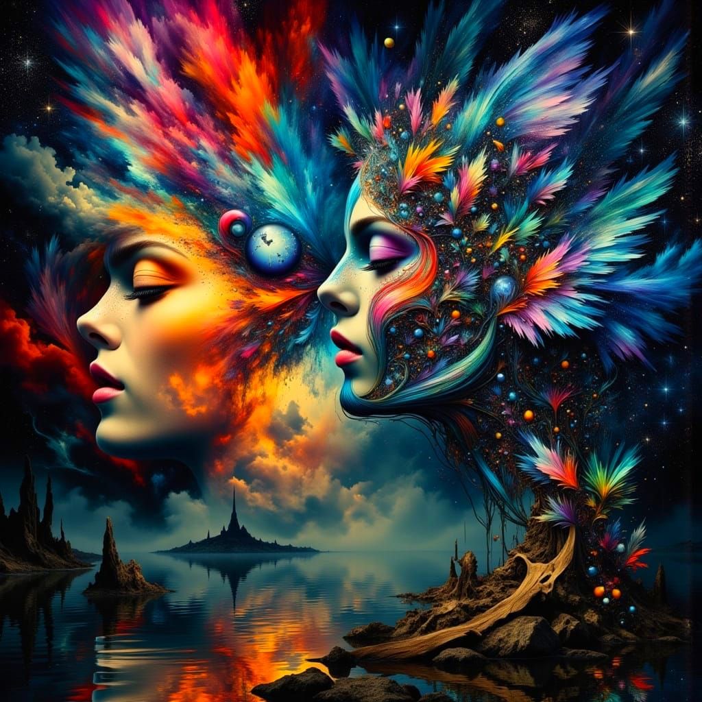 Surreal Celestial Portals in a Dreamlike Aesthetic