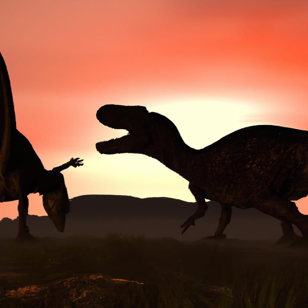 AI Generated Image of Dinosaurs