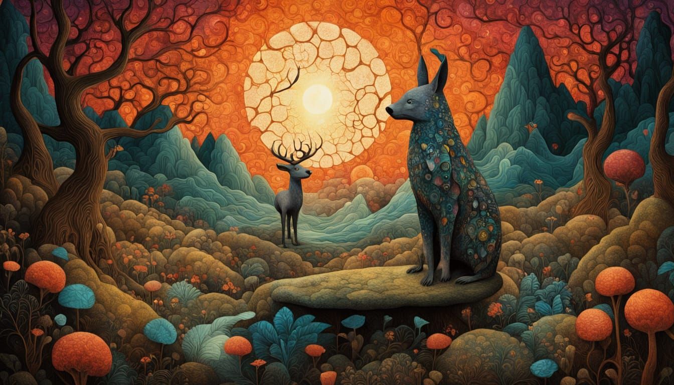 Mystical Shaman Unites Shattered Mirrors with Folklore Creat...