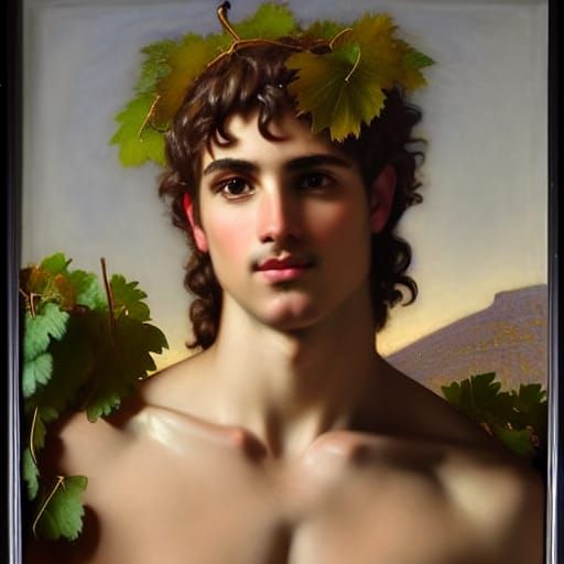 Dionysus, Greek God of Wine, in Sunlight