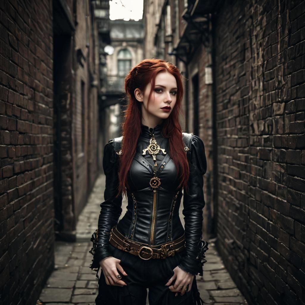 Victorian Grunge: A Beautiful Young Lady's Portrait