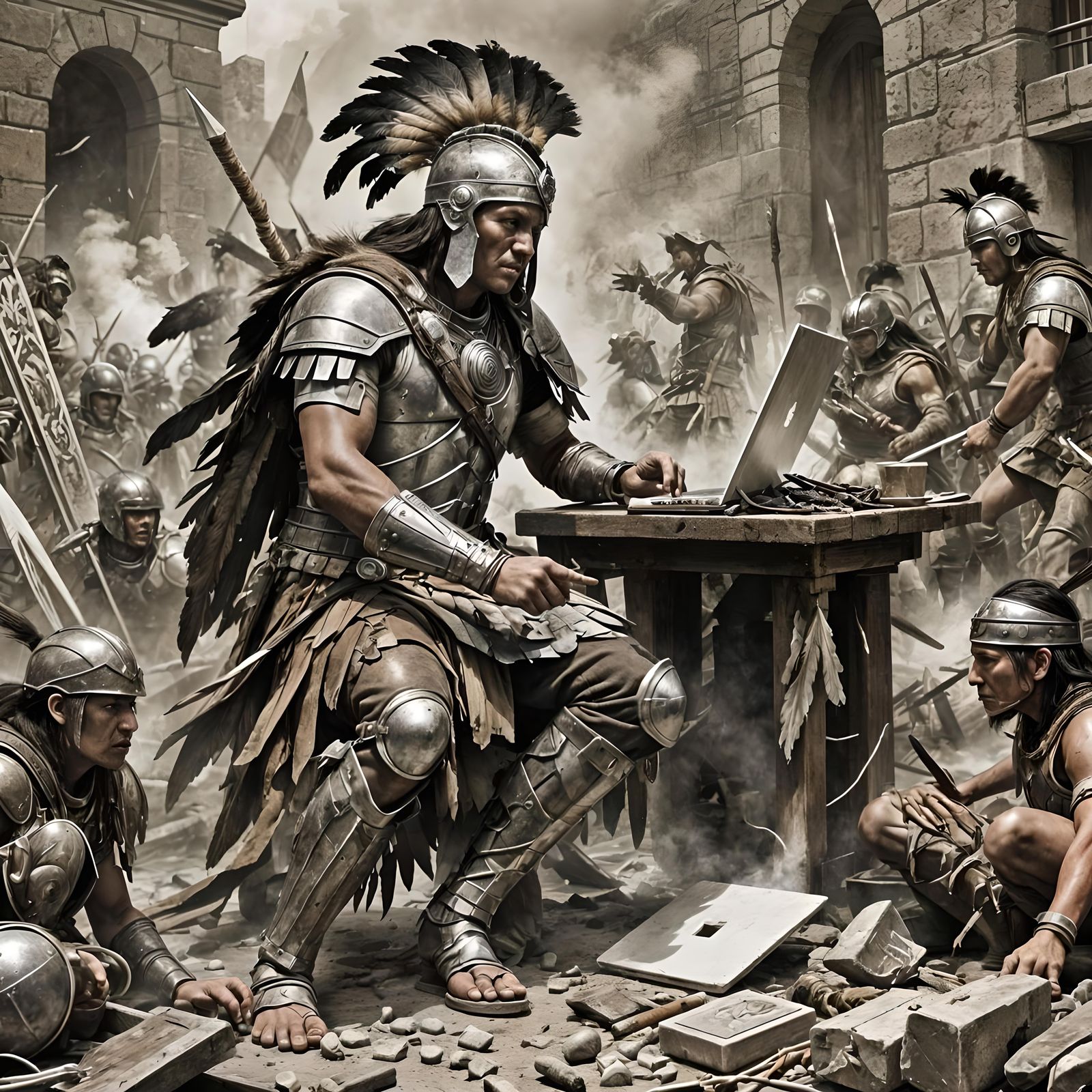 Spartan Warriors Meet Native American Tech