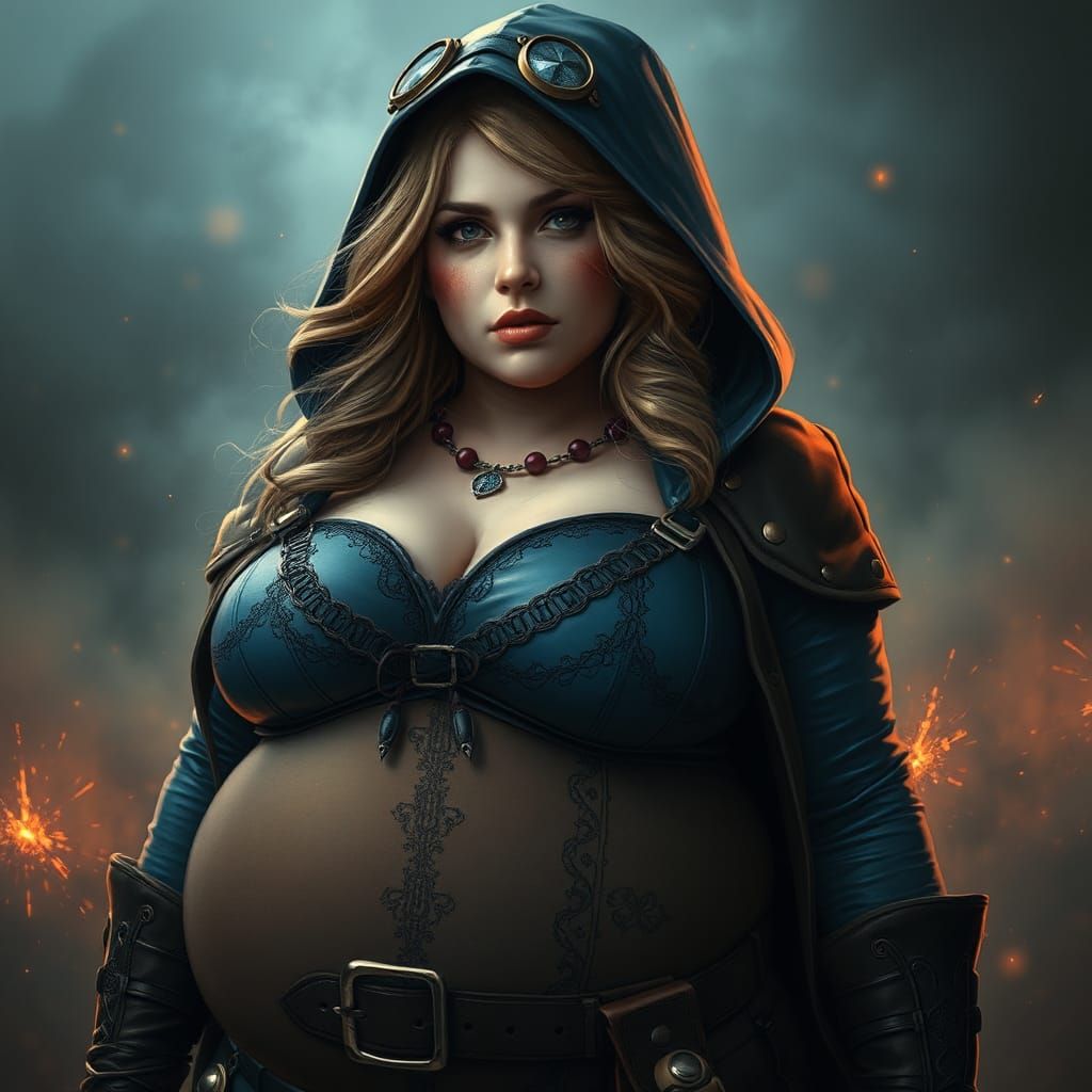 Steampunk Warrior in Battlefield Smoke