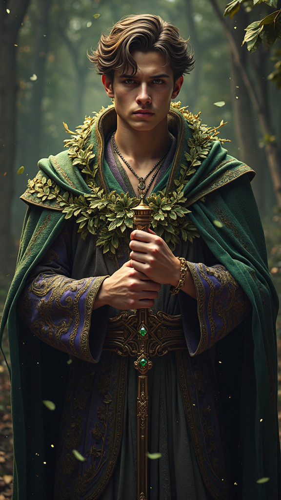 Heir to the Throne in Regal Fantasy Style