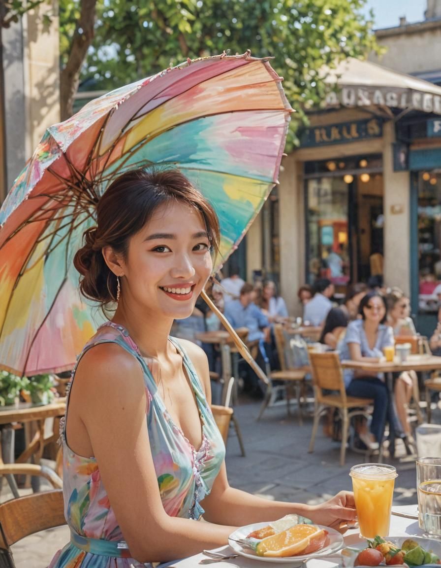 AI Illustration  featuring actress Ashley Park as Mindy Chen...