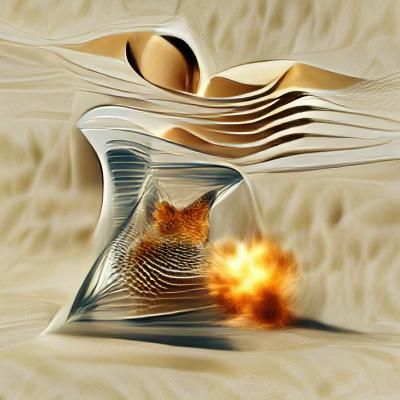 Abstract Quantum Solace AI Art