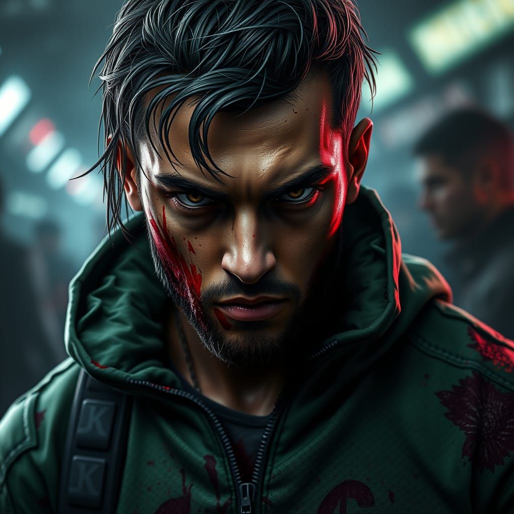 Gritty Realism Contestant in Tense Moment