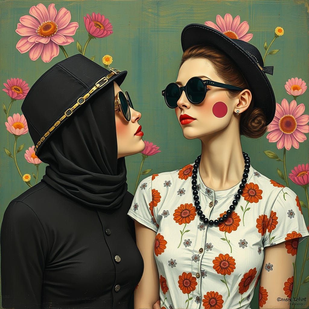 Gardenpunk Masterpiece in Vibrant Digital Art