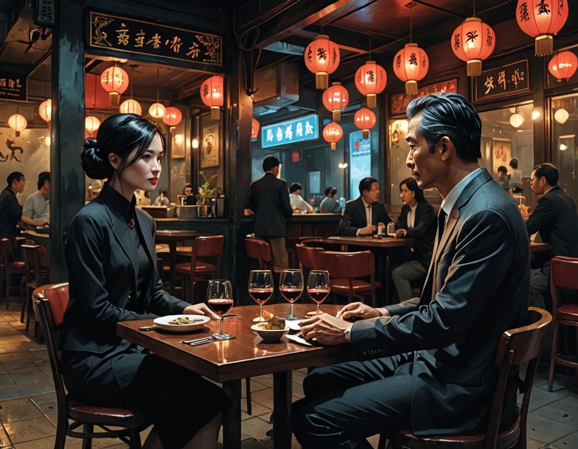 Futuristic Dinner in a Luxurious Taiwanese Restaurant