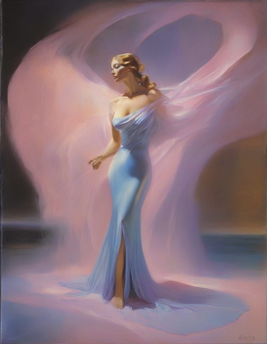 Ethereal Beauty in Surrealist Dreamscape