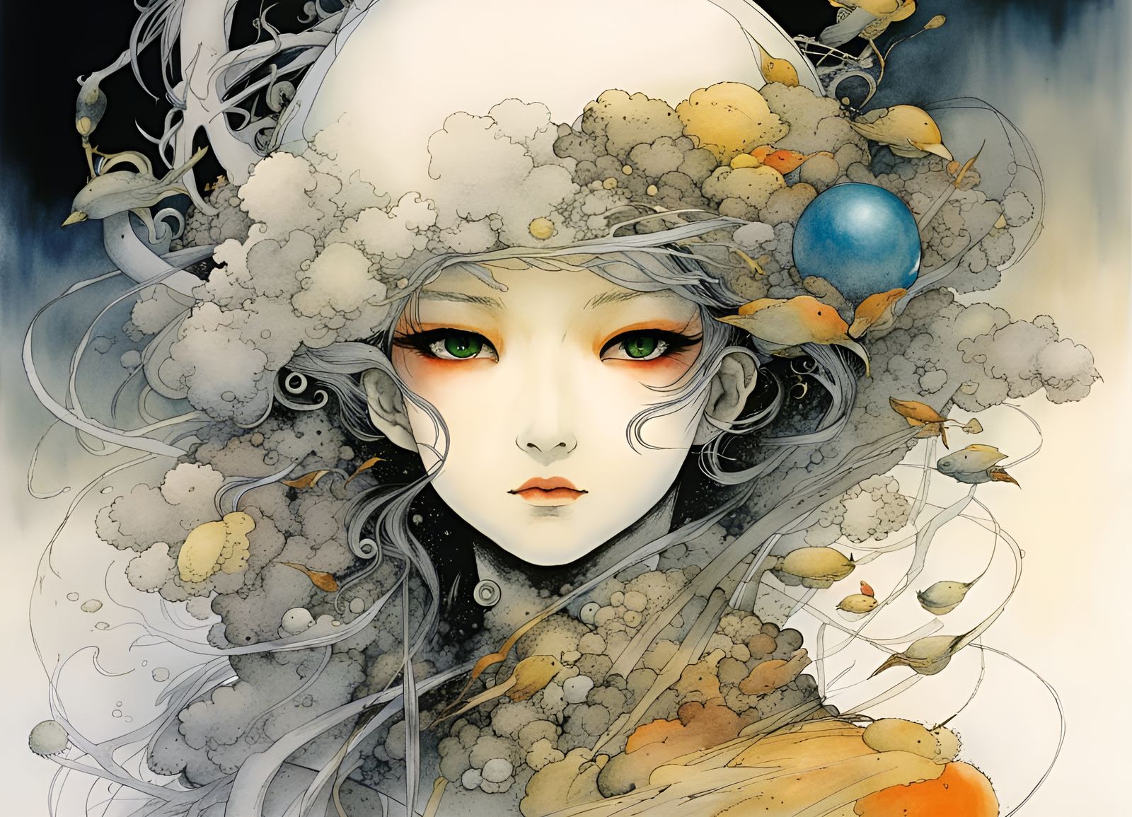 Ethereal Fantasy Character by Yoshitaka Amano