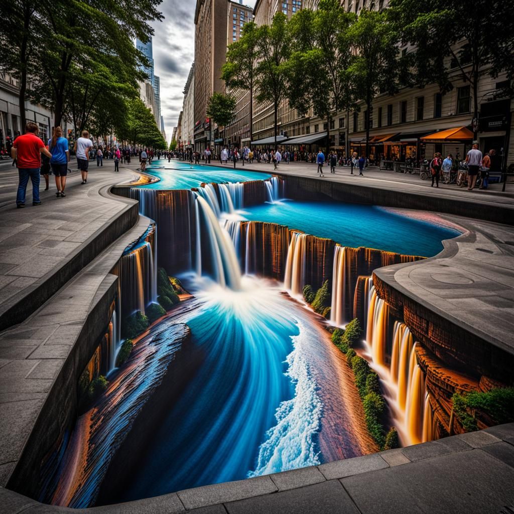 Sidewalk Chalk Art.