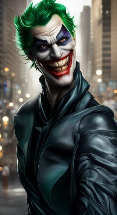 The Joker as Batman Digital Painting