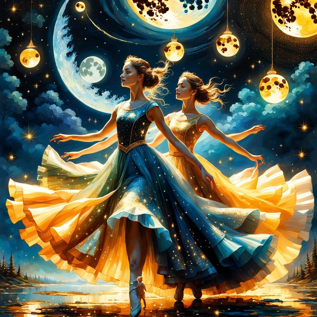Elemental Ballerinas Dance on the Moon