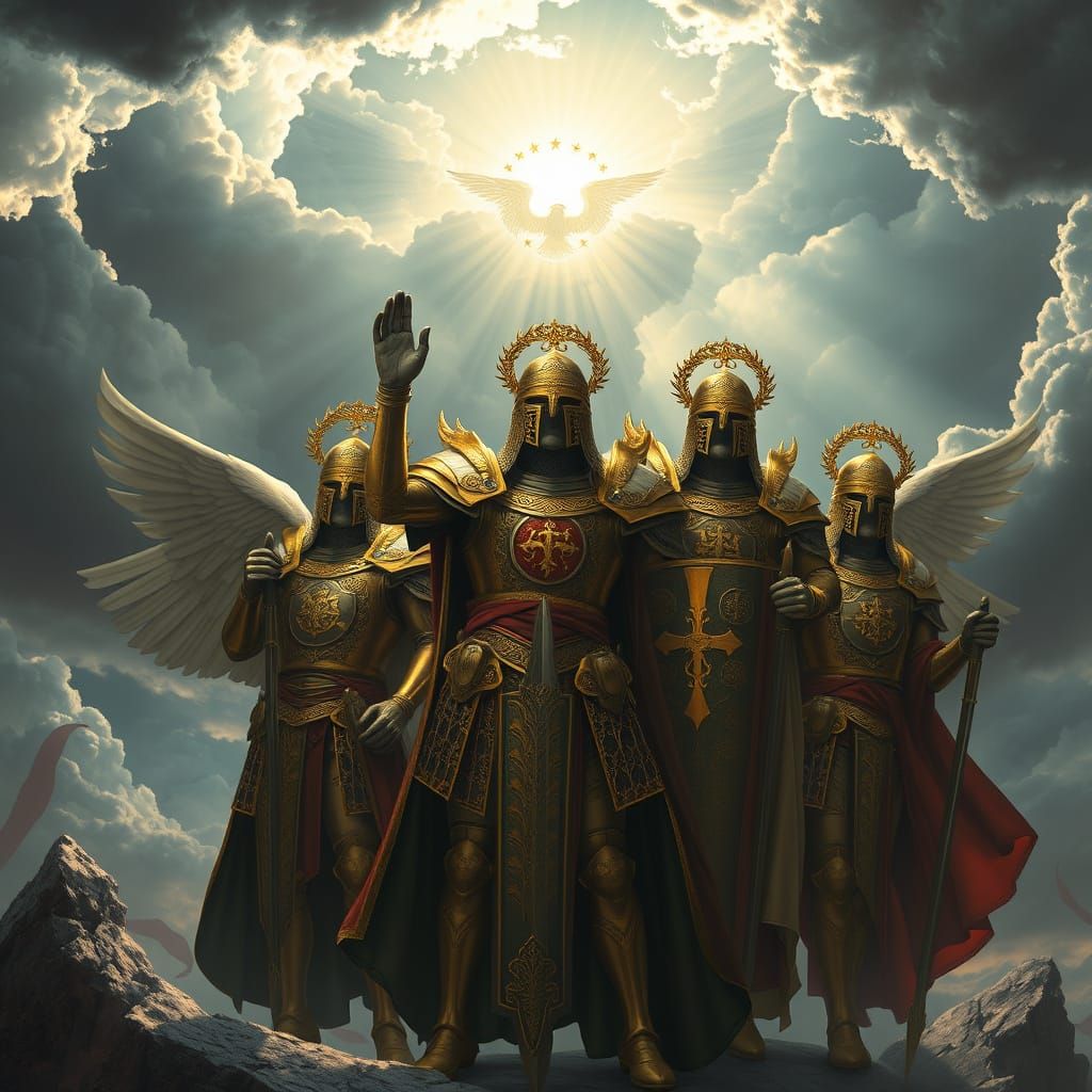 Golden Crusaders in Heavenly Storm