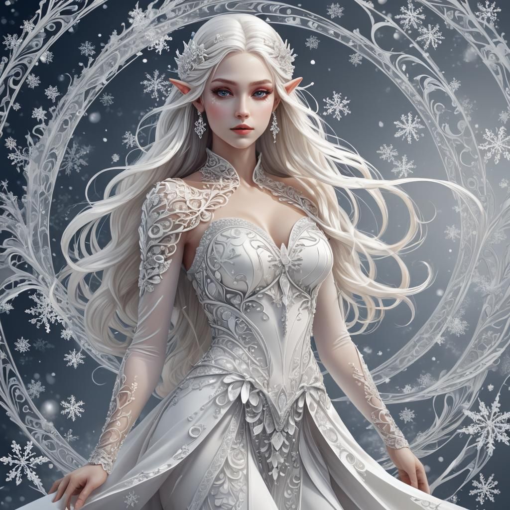 Crystal Snow Elf in Winter Wonderland