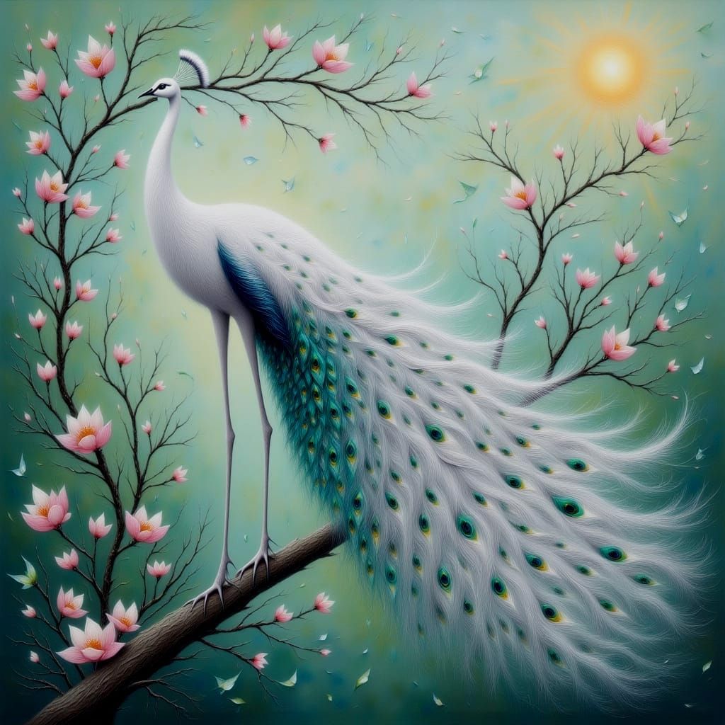 Majestic White Peacock