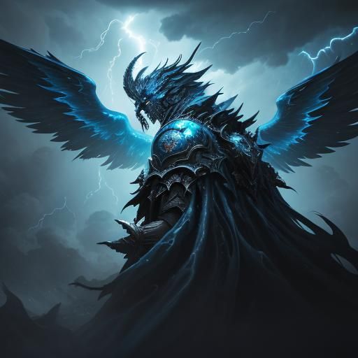 Stormlord Commands Chaotic Skies: Digital Matte Painting