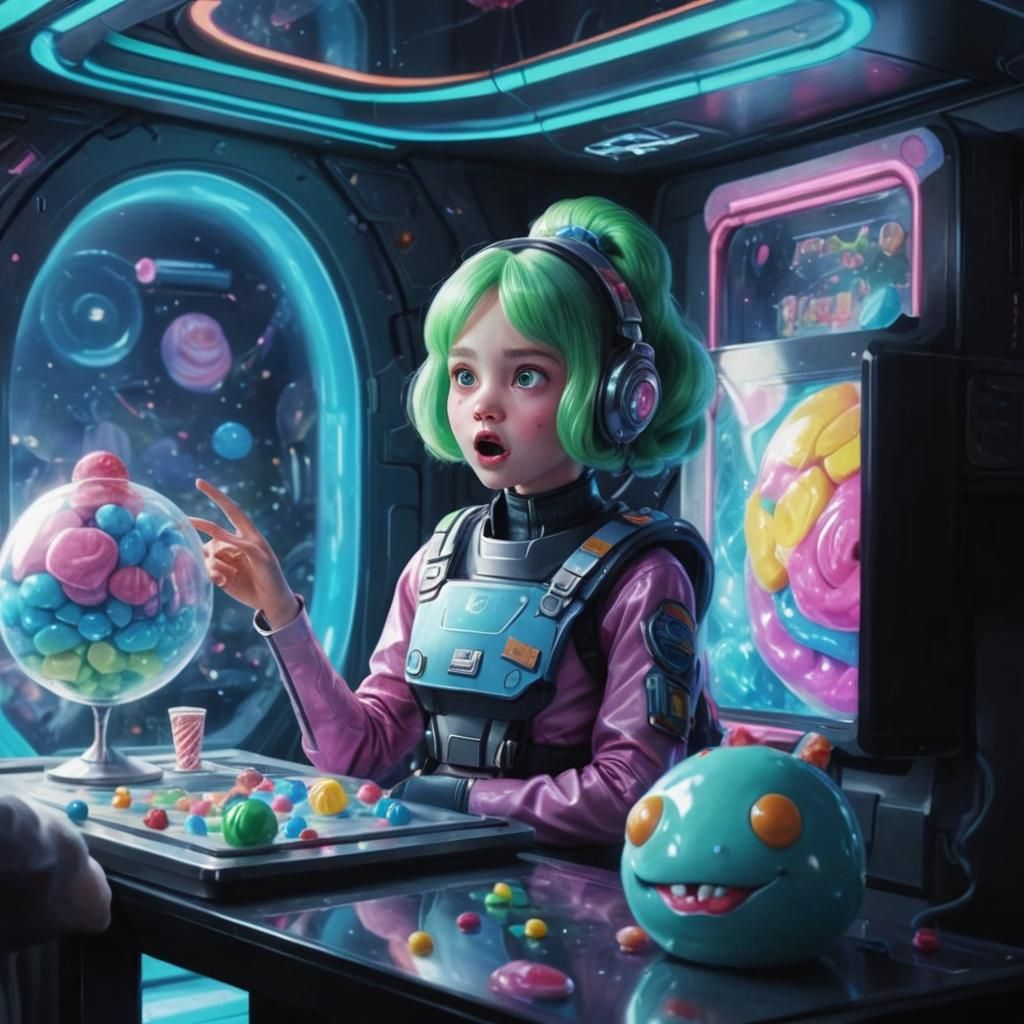 I Have No Mouth: Candy Art Sci-Fi Scene
