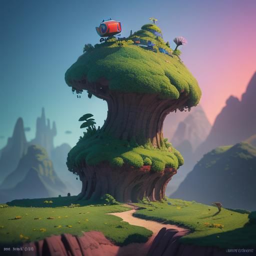 Miniature Worlds and Tiny Creatures: 3D Digital Art