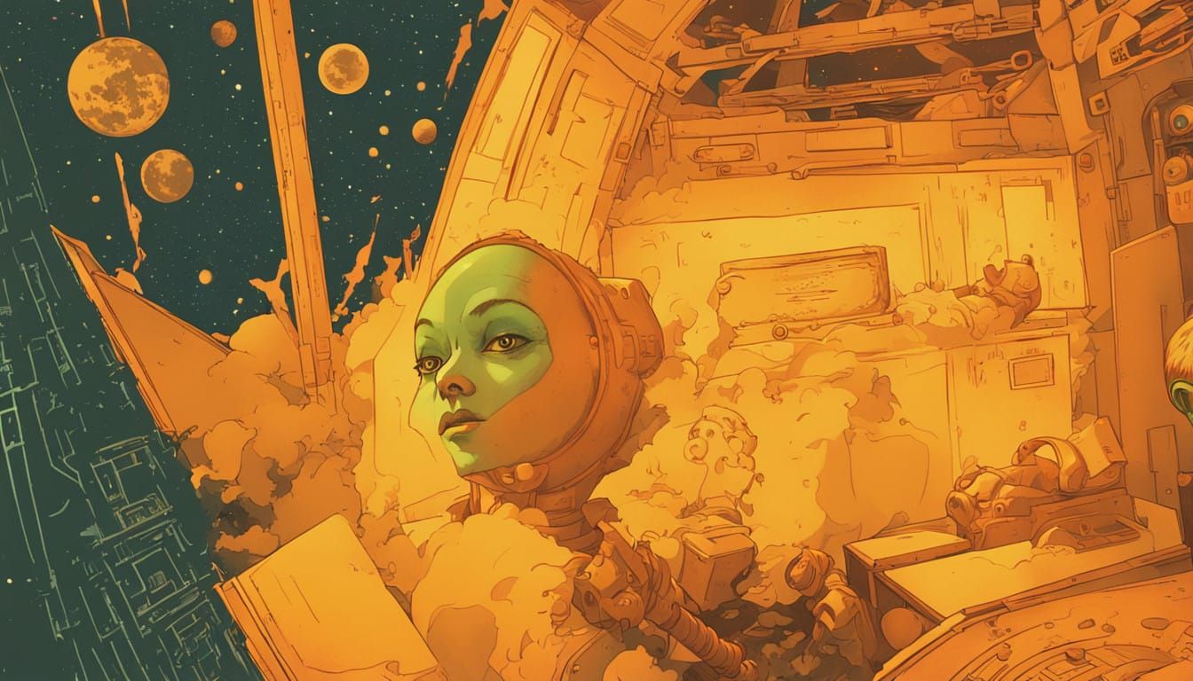 Galactic Goddess in Cosmic Spacesuit