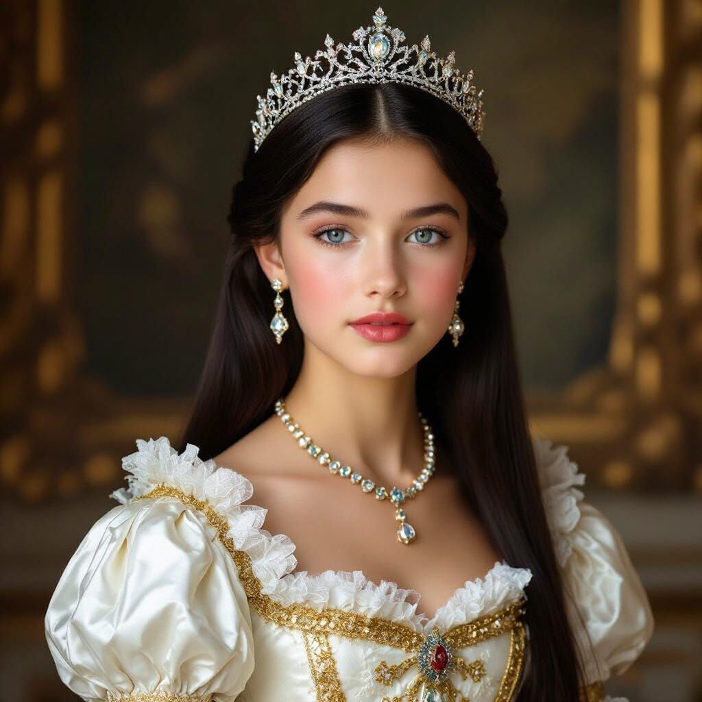 Baroque Portrait of a Young French Princess