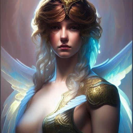 Archangel Portrait in Dynamic Lighting