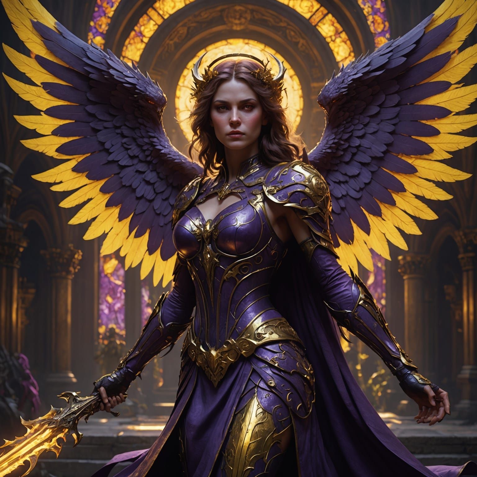 Angelic Demon: Dark Fantasy Concept Art