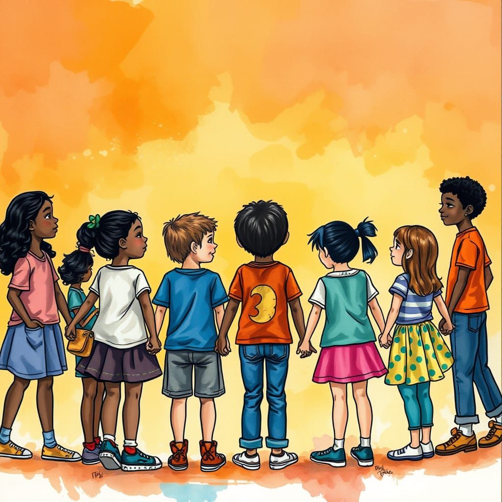 Children of All Kinds Unite in a Circle of Hope