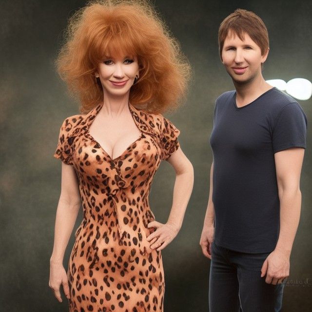 Detailed Portrait of Two Figures in Digital Art Style