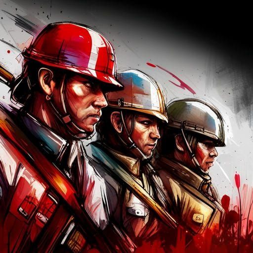AI Generated Image of Soldiers