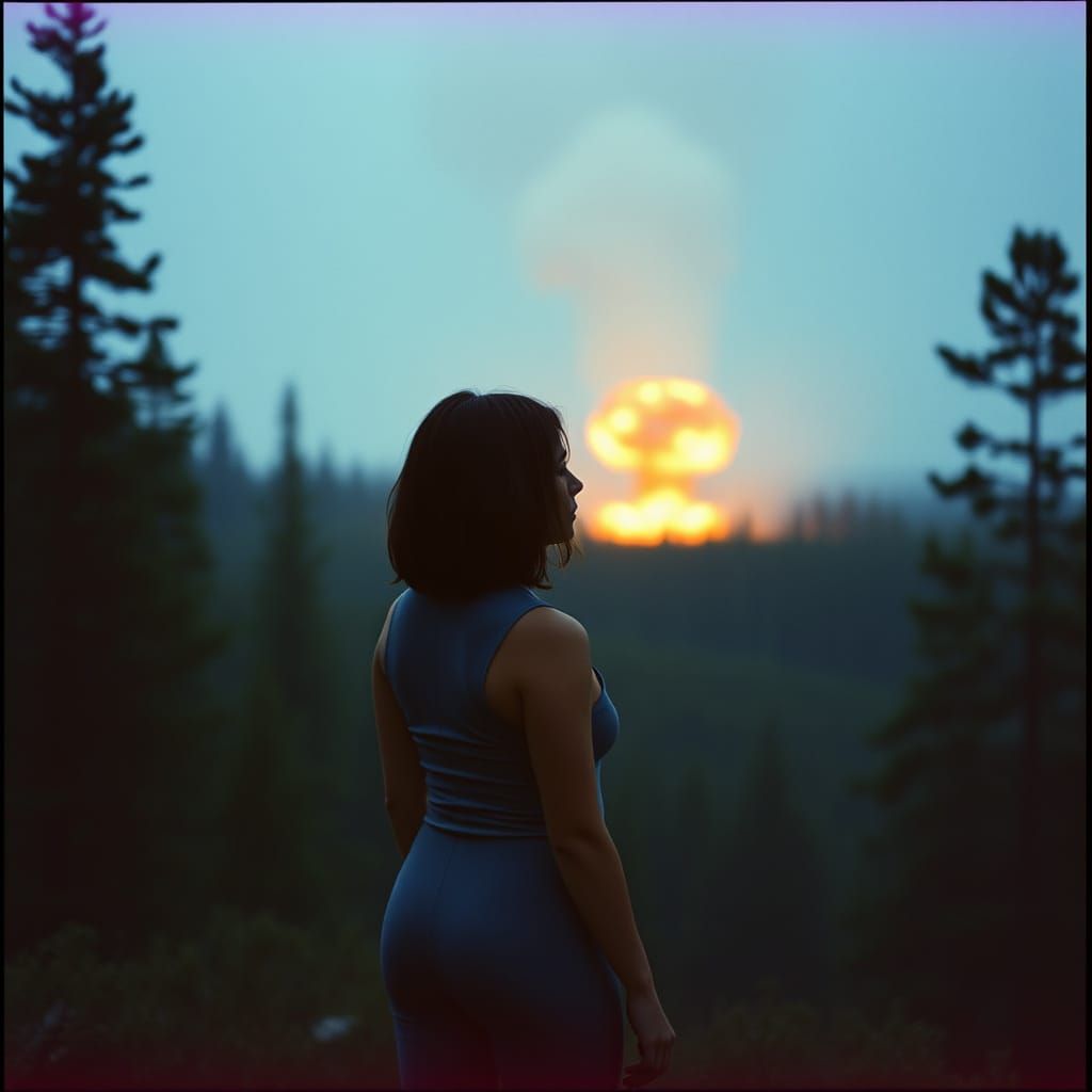 Nuclear Detonation in a Forest, Cinematic Film Still