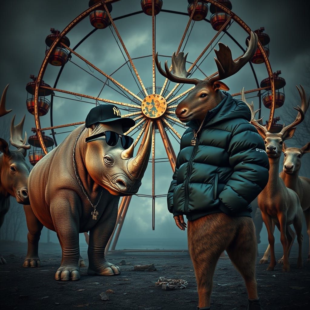 Hip-Hop Showdown at the Abandoned Amusement Park