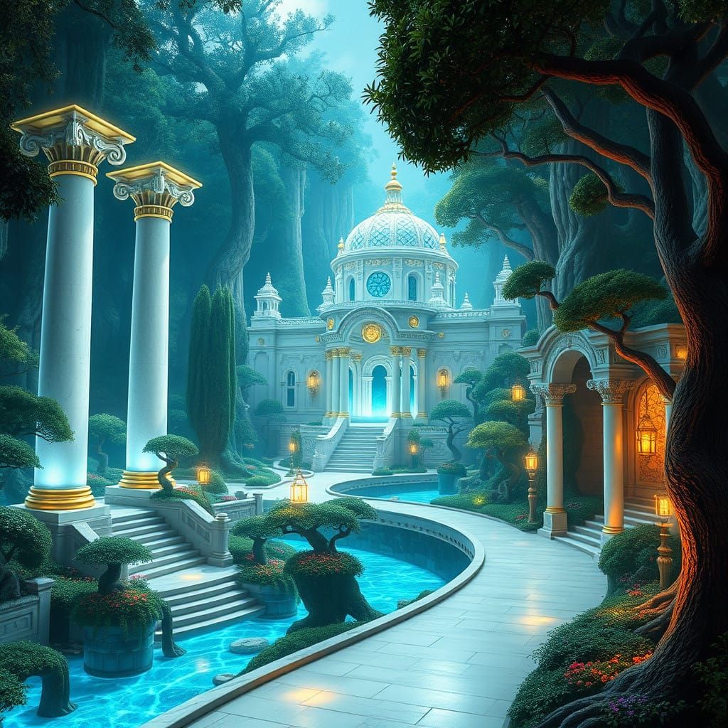 Ceyatatar's Radiant Metropolis: A Symphony of Nature and Mag...