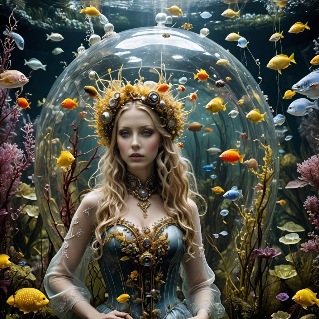 Translucent Submarine in Mixed Media Photography