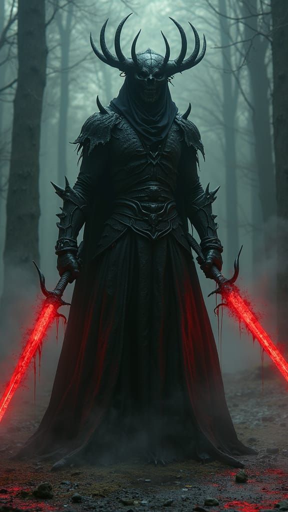 Valac the Hollow: Gothic Commander with Dragon Bone Sabers