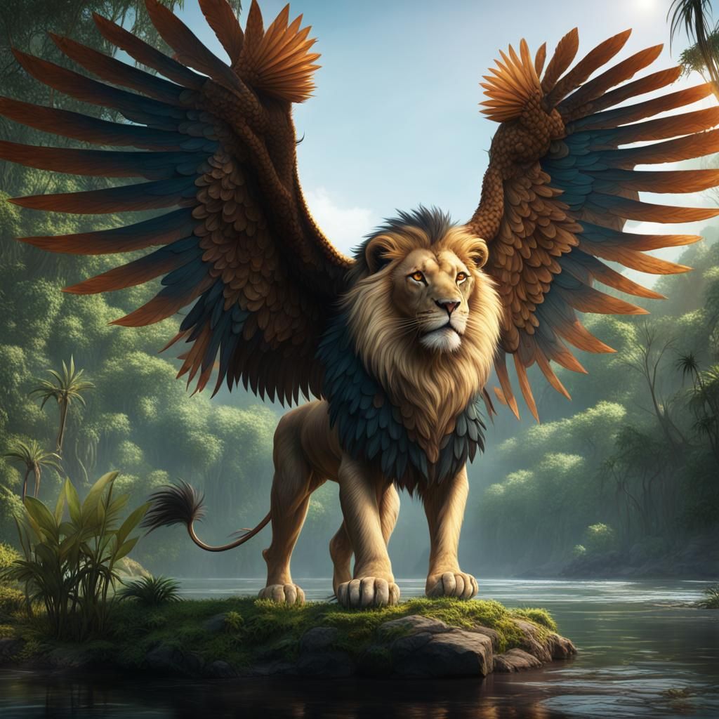 Winged Fantasy Series: Lion