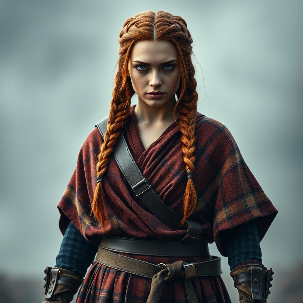 Heroic Ronin Warrior in Misty Atmosphere