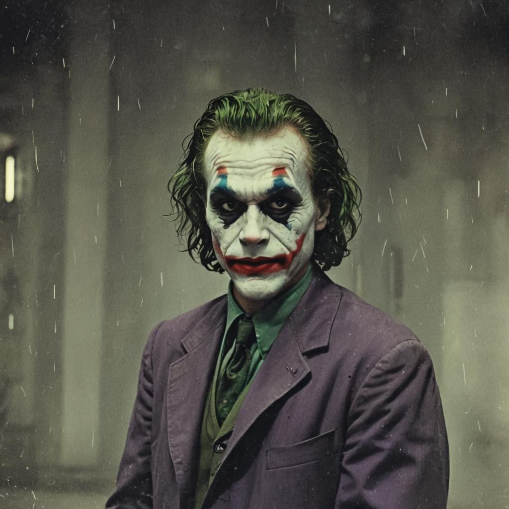 Retro Sci-Fi Joker in Vintage Film Style