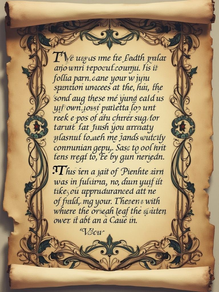 Magical Calligraphy: Spells Come Alive as Written Art