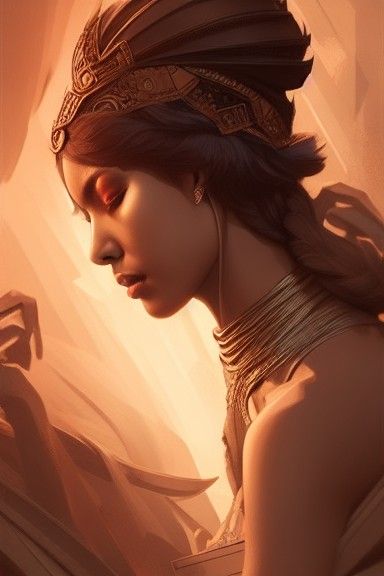 Queen Dido of Carthage: Digital Illustration in 8k