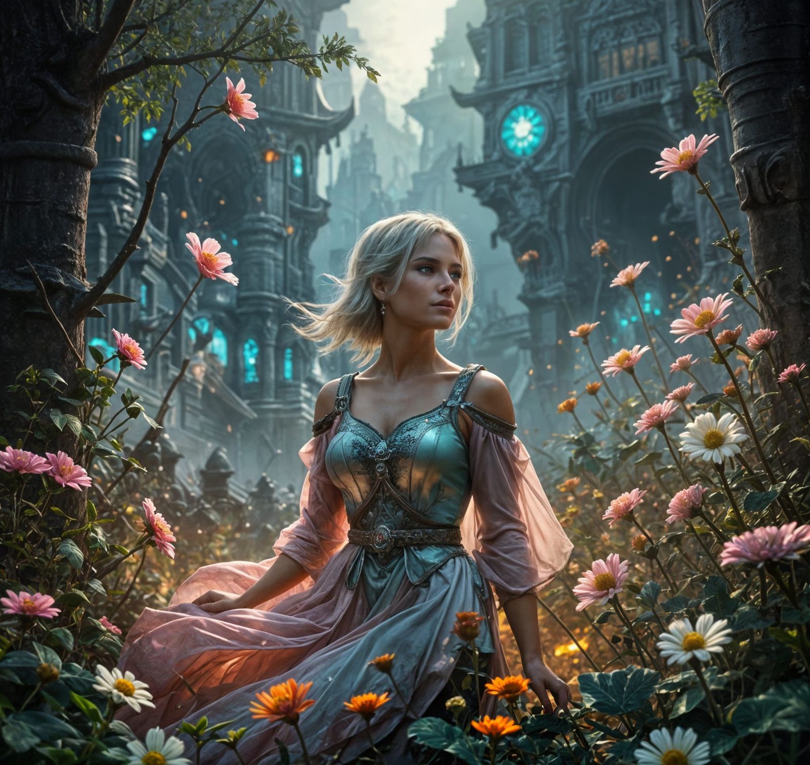 Gorgeous Gypsy Woman in Warhammer 40k Style