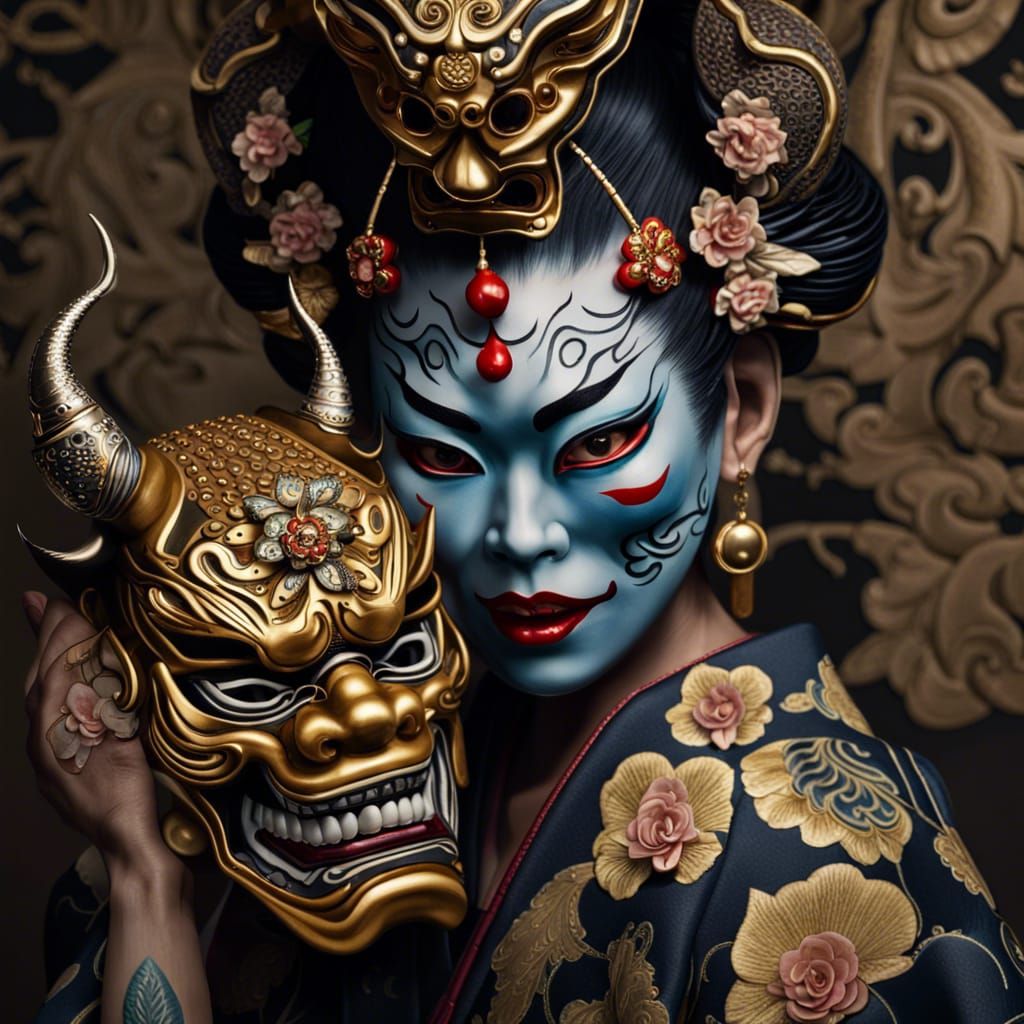 Geisha & Oni
