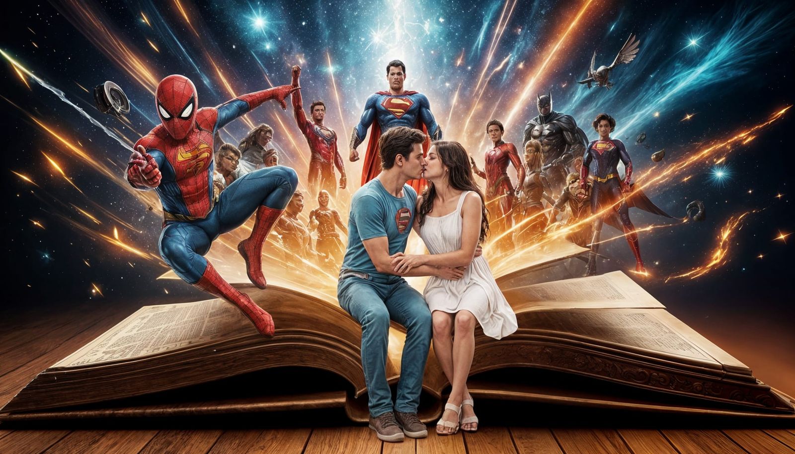 Superhero Legends Explode From Ancient Book