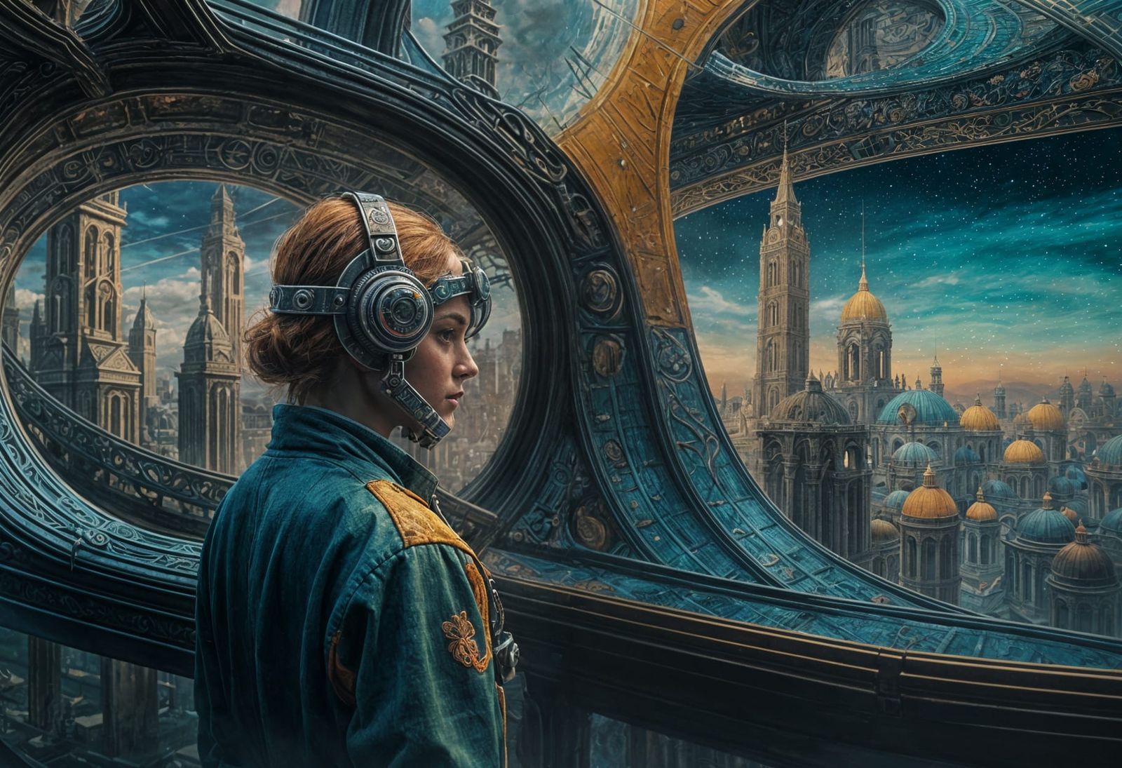 Ethereal Dreamscape in Retrofuturism