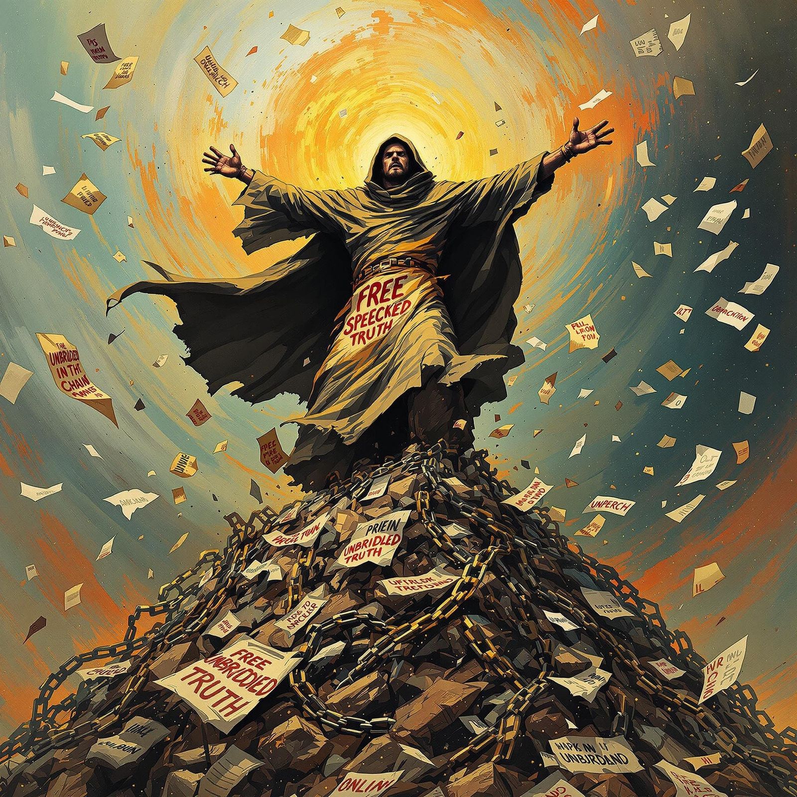 Liberated Soul Rises Above Shattered Shackles