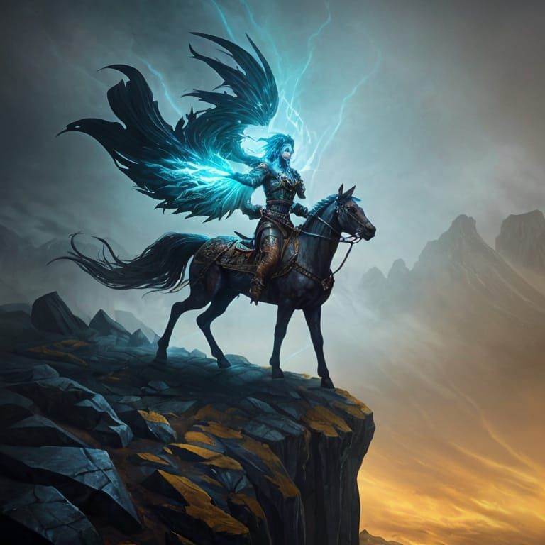 Epic Celtic Fantasy Graffiti in Vibrant Polychromatic Colors