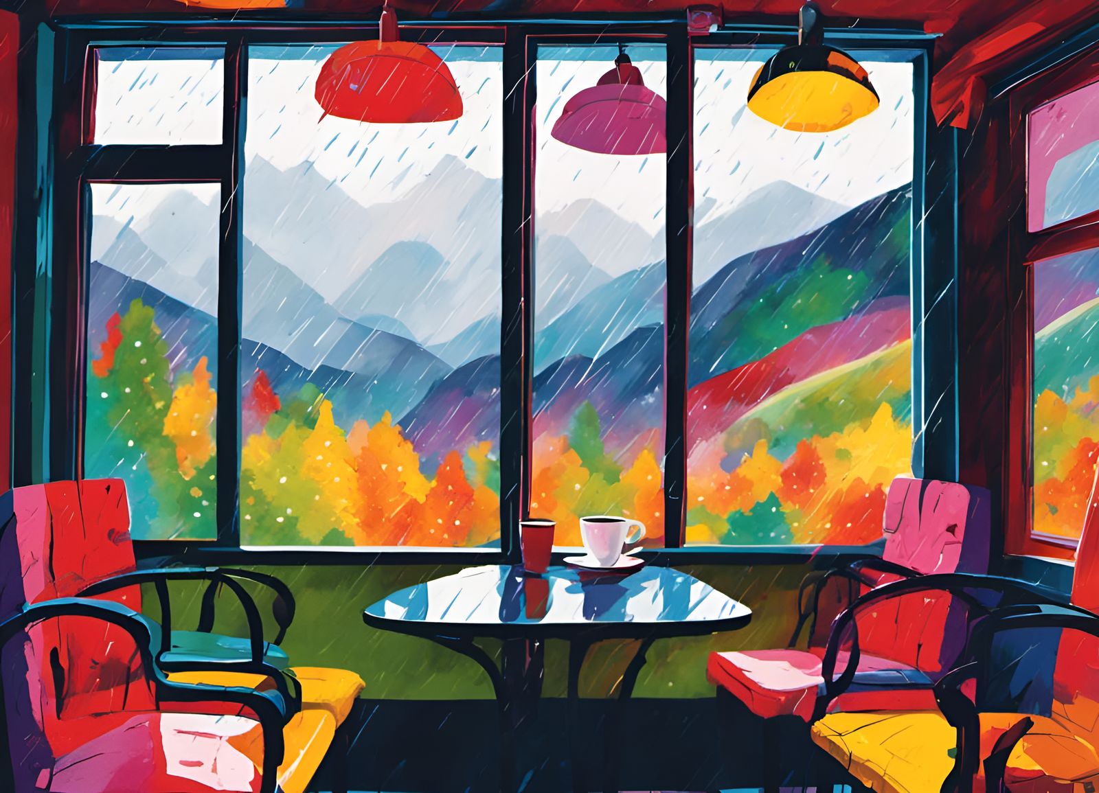 A Vibrant Coffeeshop #1