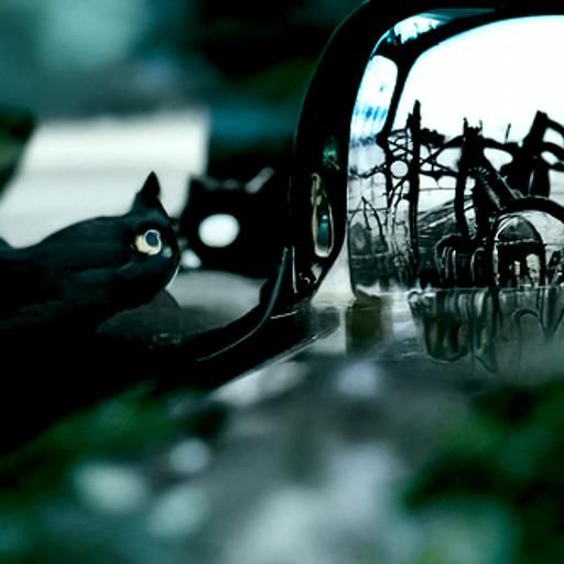 Black Cat in Post-Apocalyptic Wonderland